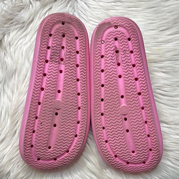 No Boundaries Casual Slides Pink Size 6 - Picture 5 of 5